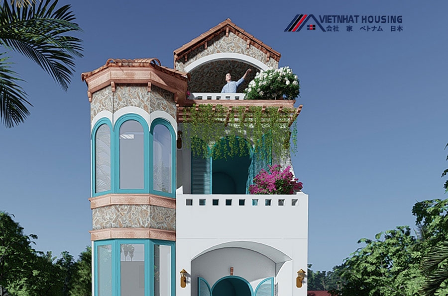 Biệt thự cổ Châu Âu giá rẻ tiết kiệm chi phí xây dựng