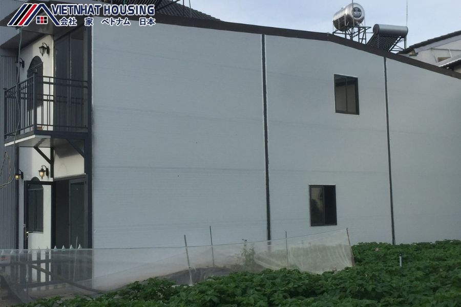 Công trình nhà lắp ghép giá rẻ 128m2 chỉ hơn 300 triệu đồng