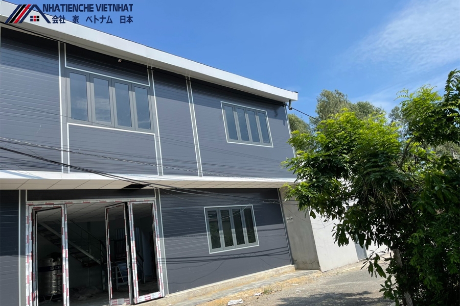 Công trình mẫu nhà lắp dân dụng ghép 2 tầng giá rẻ