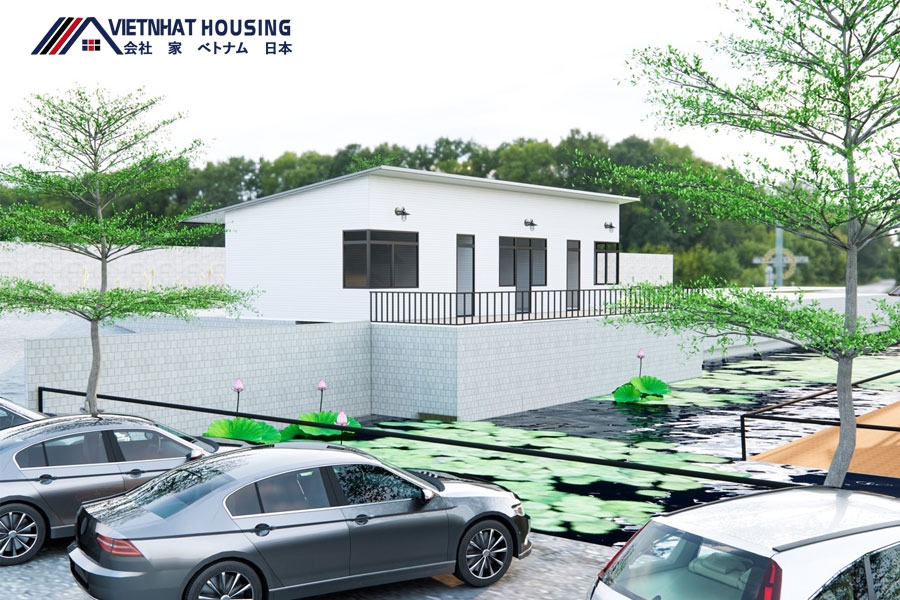 Công trình Phòng VIP nhà hàng khung thép tiền chế 120 m2