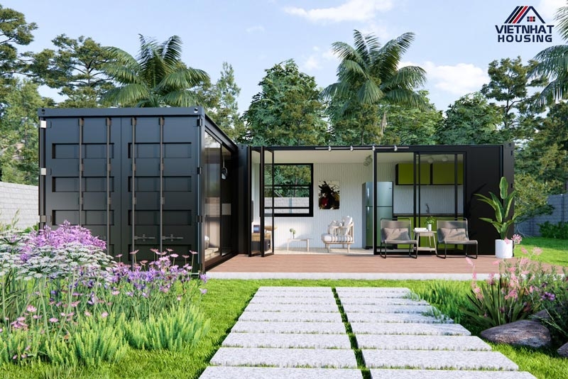 Dự án nhà lắp ghép nghỉ dưỡng sân vườn 100m2 siêu đẹp