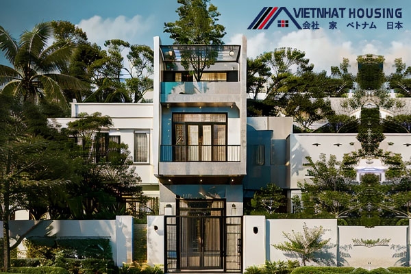 Nhà khung thép 3 tầng giếng trời đẹp chỉ từ 800 triệu