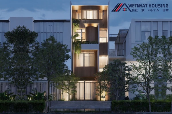 Nhà xây kiểu ống 3 tầng với 1 tầng lửng độc đáo