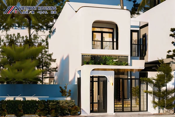 Thiết kế nhà xây tiền chế 2 tầng 100m2 chỉ từ 650 triệu